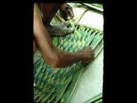 Keet panel being woven