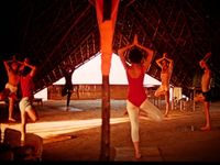 Yoga in TV Studio