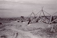 Aspiration huts under construction 2