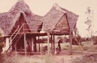 Two-storey capsule hut